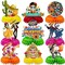 9PCS Day of the Dead Centerpieces, Dia De Los Muertos Table Decorations, Classic Sugar Skull Table Oranaments for Party, Day of the Dead Party Supplies Party Favors